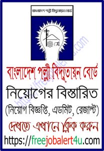 Bangladesh Rural Electrification Board (BREBHR) Job Circular